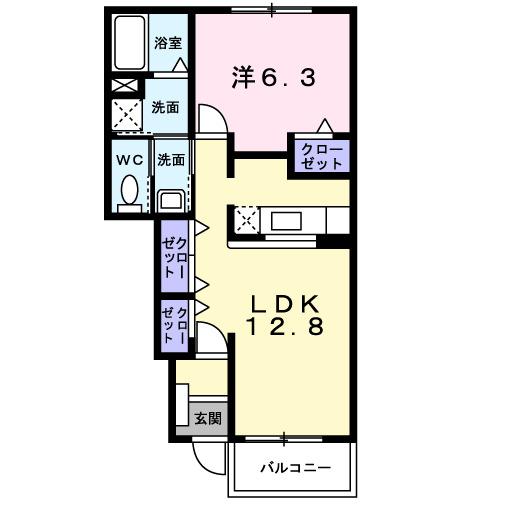 アージュ　Ａ（102） 間取り図画像