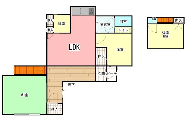 国衙中古戸建 間取り図画像