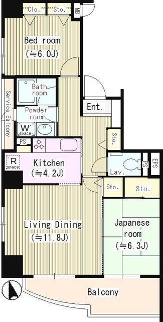 ラグーナ東池袋（803） 間取り図画像