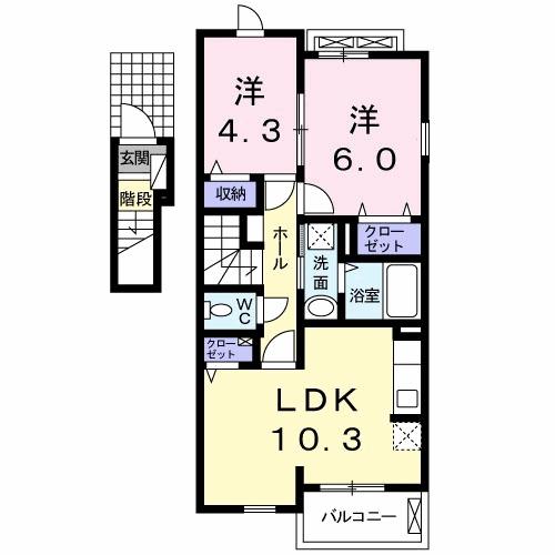 エスペランサ・プラザⅡ（201） 間取り図画像