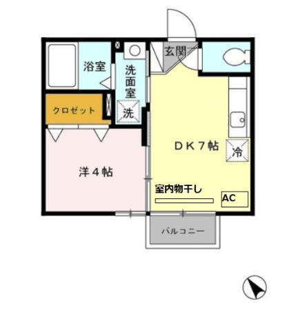 ニューローズガーデン（202） 間取り図画像