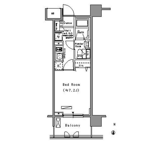 パークアクシス住吉（704） 間取り図画像