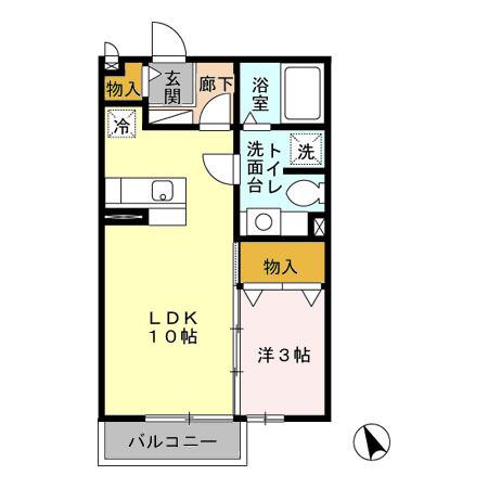 アムールヒルズ（203） 間取り図画像