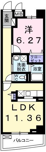 プレイン　ステージ（402） 間取り図画像