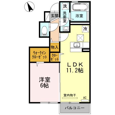 ミルキーコート（102） 間取り図画像