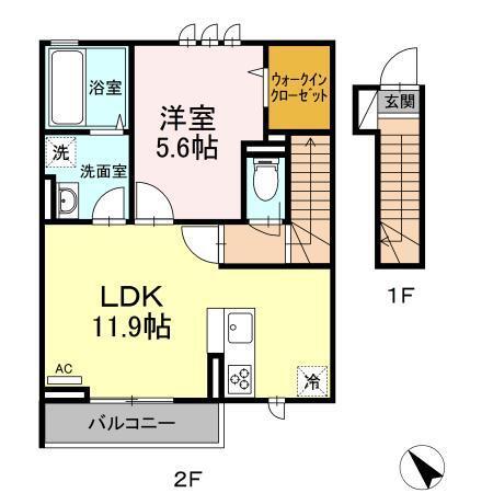カーサ　杜（202） 間取り図画像