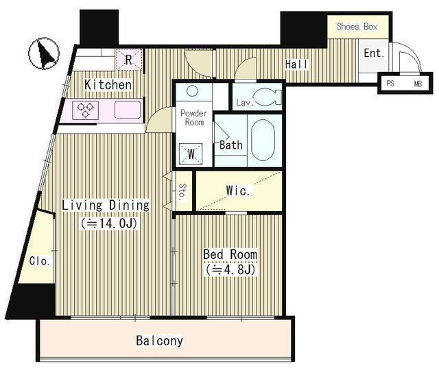 ＲＥＧＺＥ白金高輪（505） 間取り図画像