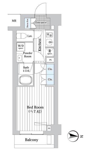 プレール・ドゥーク新宿Ｗｅｓｔ（212） 間取り図画像