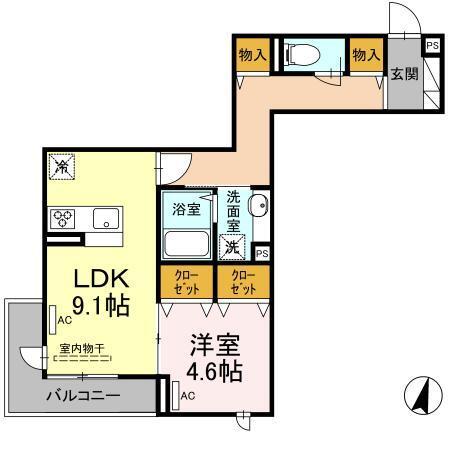 エクセリア上鷺宮Ⅱ（303） 間取り図画像