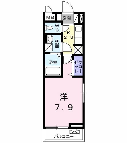 カレント　ハウス　２１（201） 間取り図画像