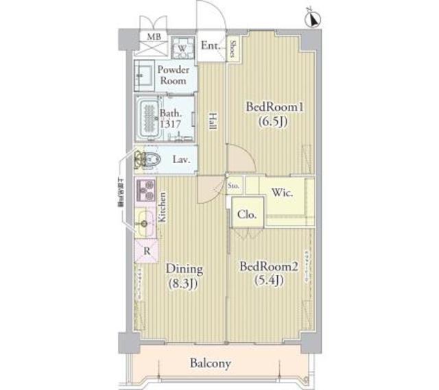 アンソレイユ氷川台（107） 間取り図画像