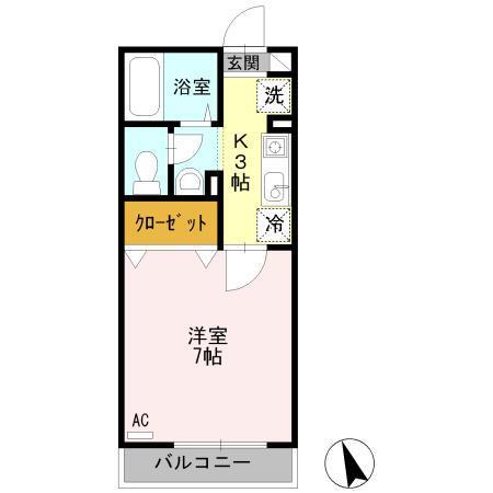 モンテローザ（202） 間取り図画像