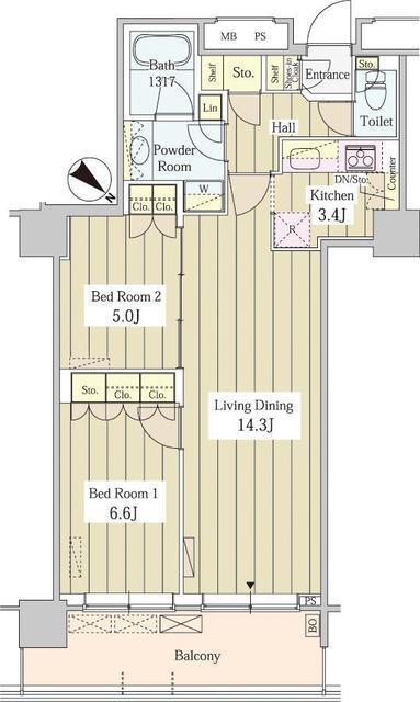 ユニゾンタワー（2907） 間取り図画像