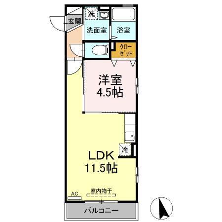 セゾントレビナ（301） 間取り図画像