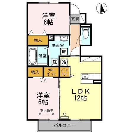 スカイドミールⅡ（102） 間取り図画像