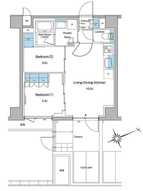 ルフォンプログレ中野坂上（108） 間取り図画像