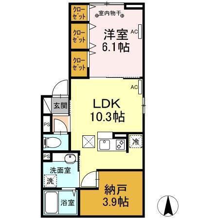 ラリュール清川A（101） 間取り図画像