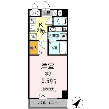 オリゾン立川（402） 間取り図画像