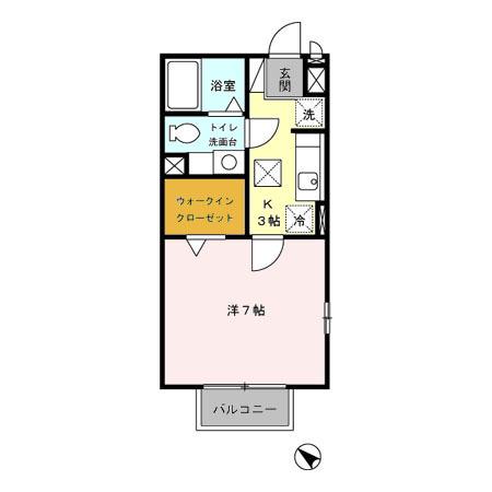 Ｂ-クレセント（102） 間取り図画像