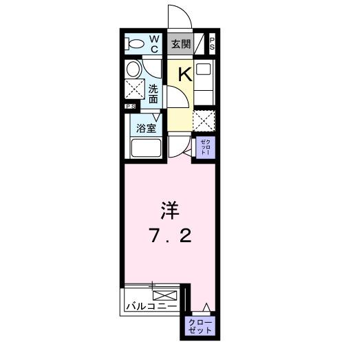 プラシード　カメリア（203） 間取り図画像