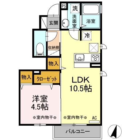 フィオーレ／ルミエール　ルミエール（101） 間取り図画像