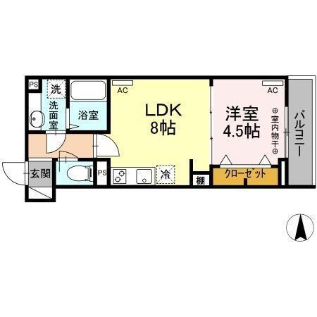 アヴァンス東日暮里（202） 間取り図画像