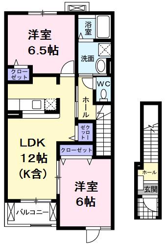 ファイン・ヒルＢ（203） 間取り図画像