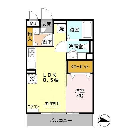 クレセントコートｋａｙ（302） 間取り図画像