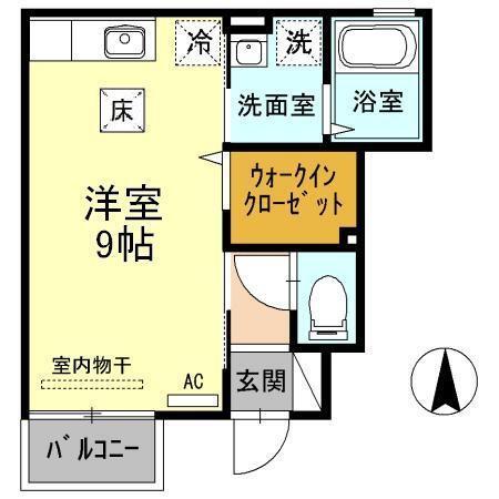 フロース（103） 間取り図画像
