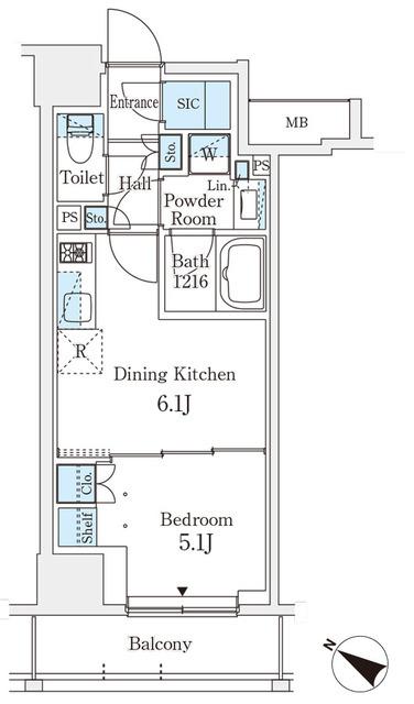 テラス駒込イースト（602） 間取り図画像