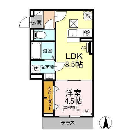 グラナーデ南田中（102） 間取り図画像