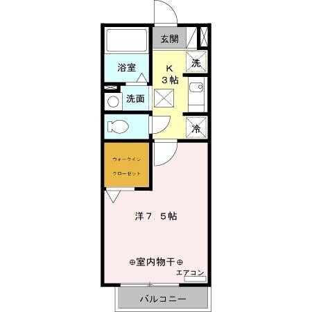 ラ フローラ（103） 間取り図画像
