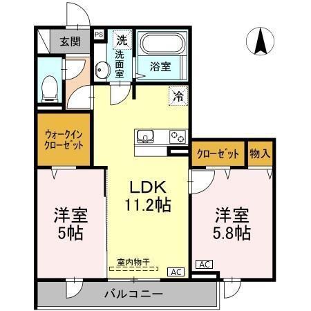 ゼファーコートⅡ（305） 間取り図画像