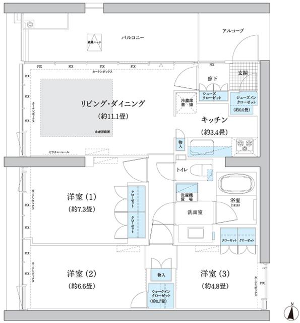  間取り図写真