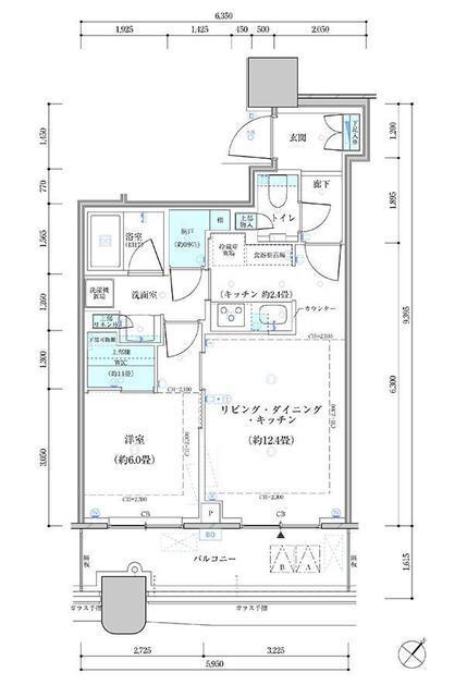 パークタワー勝どき　サウス棟（720） 間取り図画像