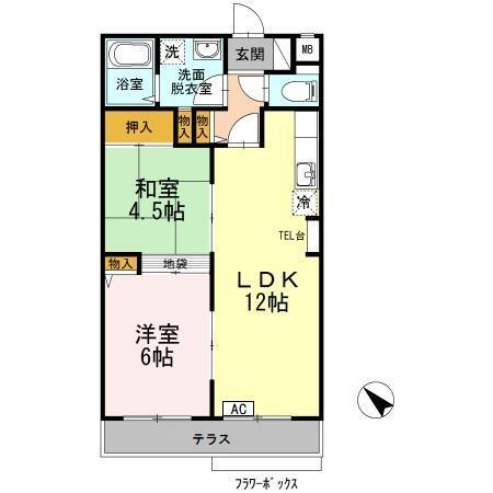 ロワール赤塚（102） 間取り図画像