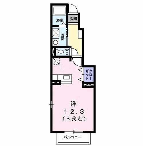 アンソレイエ（103） 間取り図画像