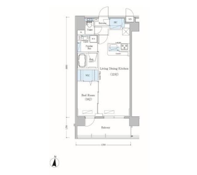 アーバネックス森下Ⅱ（303） 間取り図画像