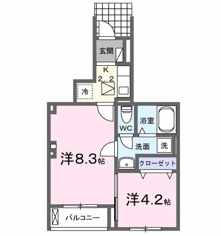 リリー（102） 間取り図画像