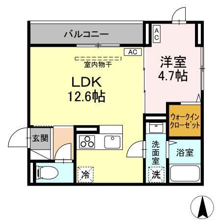 D-ROOM万願寺（205） 間取り図画像