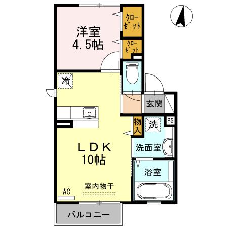 アクシス（202） 間取り図画像