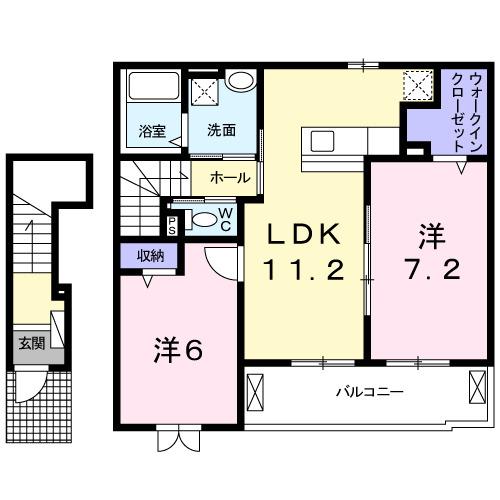フルト　モーアＢ（203） 間取り図画像