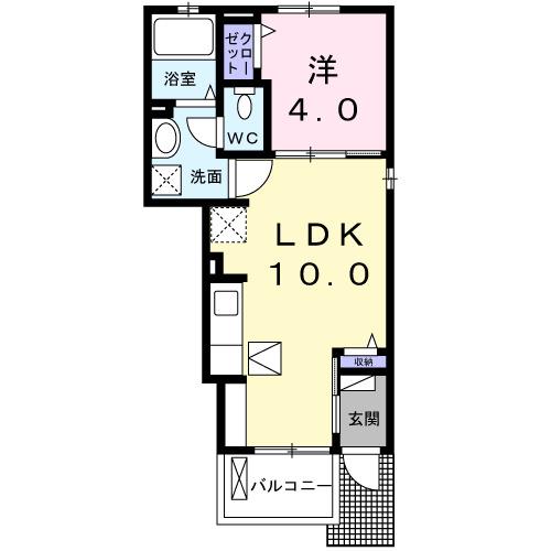 アーロンクレスト（104） 間取り図画像