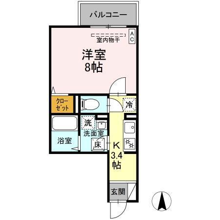 T&P TAKENOTSUKA（103） 間取り図画像