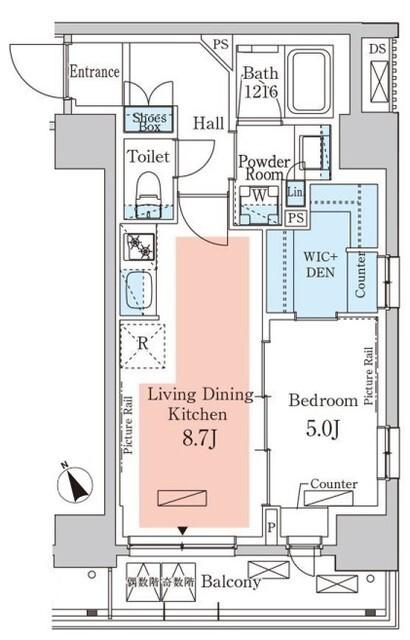 パークアクシス日本橋茅場町ステーションゲート（1204） 間取り図画像