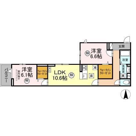 メゾンアーク西新井（101） 間取り図画像