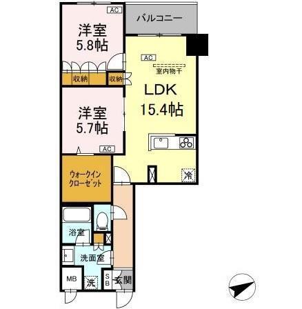 サンジョイアゼロ（412） 間取り図画像