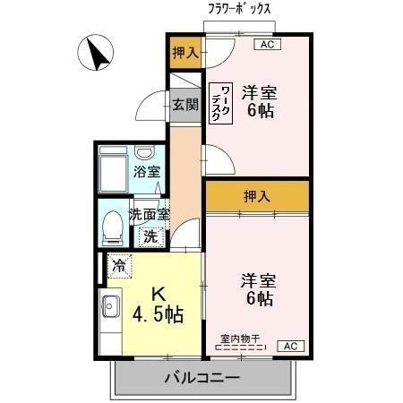 ハイツジュネス（103） 間取り図画像