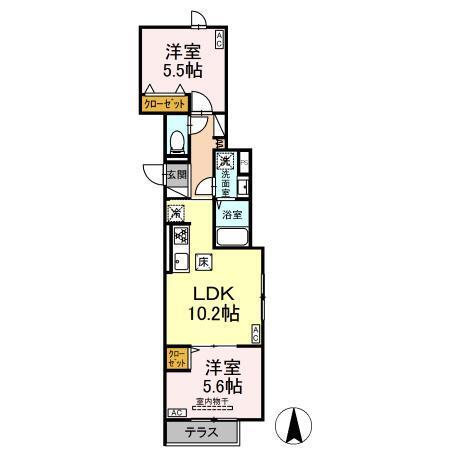 セレスティア荒川Ⅱ（102） 間取り図画像