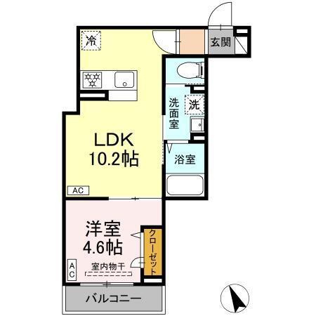 セレスティア皿沼（301） 間取り図画像